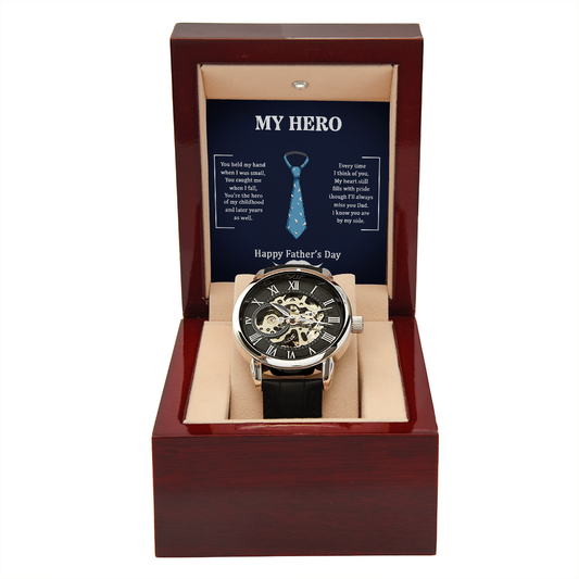 To My Dad - Father's Day Gift - Men's Openwork Watch