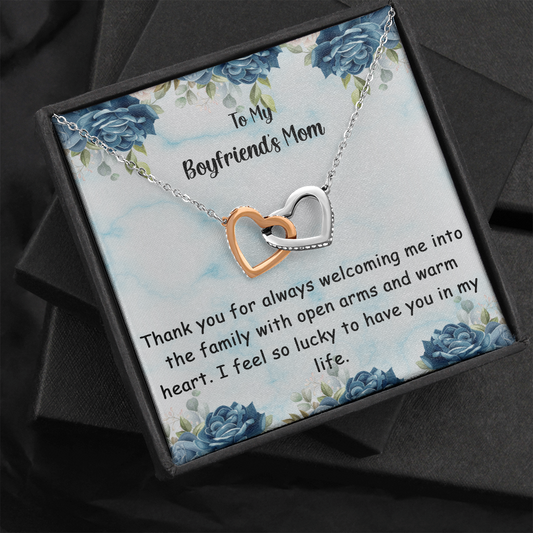 To My Boyfriend's Mom - Love Knot Necklace - Mother's Day - Sharing Your Son