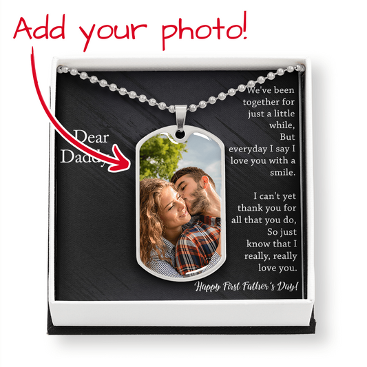 Dear Daddy - Father's Day Gift - Dog Tag