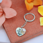 For Anyone - EID Gift - Graphic Heart Keychain - Smile - Father, Mother, Sister, Brother, Friend