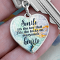 For Anyone - EID Gift - Graphic Heart Keychain - Smile - Father, Mother, Sister, Brother, Friend