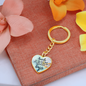 For Anyone - EID Gift - Graphic Heart Keychain - Smile - Father, Mother, Sister, Brother, Friend