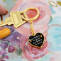 For Friend - Unbiological Sister - Graphic Heart Keychain - Girlfriend - EID Gift