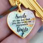 For Anyone - EID Gift - Graphic Heart Keychain - Smile - Father, Mother, Sister, Brother, Friend