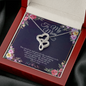 To My Mom Double Hearts Necklace