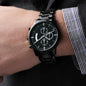 To My Friend Customizable Engraved Black Chronograph Watch