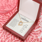 To My Daughter From Dad - EID Gift - Forever Love Necklace, Personalized EID Gift For Daughter, EID Gift For Young Woman