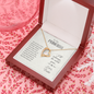 To My Princess From Baba- EID Gift - Forever Love Necklace, Personalized EID Gift For Daughter, EID Gift For Young Woman
