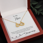 To My Niece From Aunt - EID Gift - Infinity Heart Necklace, Personalized EID Gift For Niece, EID Gift For Young Woman