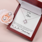 To My Niece From Aunt / Uncle- EID Gift - Love Knot Necklace, Personalized EID Gift For Niece, EID Gift For Young Woman