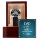 To My Dad - Father's Day Gift - Men's Openwork Watch with Mahogany Style Luxury Box