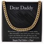 Dear Daddy - Father's Day Gift - Cuban Link Chain