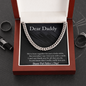 Dear Daddy - Father's Day Gift - Cuban Link Chain
