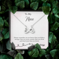 To My Niece From Aunt - EID Gift - Infinity Heart Necklace, Personalized EID Gift For Niece, EID Gift For Young Woman