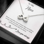 To My Niece From Aunt - EID Gift - Infinity Heart Necklace, Personalized EID Gift For Niece, EID Gift For Young Woman