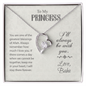 To My Princess From Baba- EID Gift - Forever Love Necklace, Personalized EID Gift For Daughter, EID Gift For Young Woman
