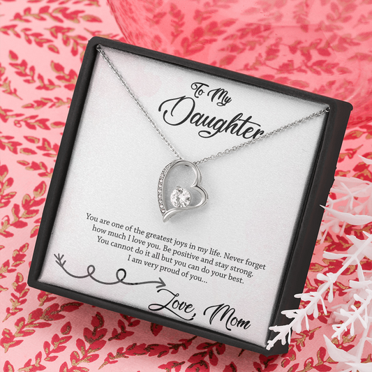 To My Daughter Forever Love Necklace