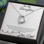 To My Daughter Forever Love Necklace from Dad