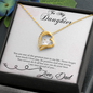 To My Daughter Forever Love Necklace from Dad