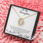 To My Daughter Forever Love Necklace from Dad