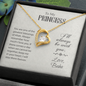 To My Princess From Baba- EID Gift - Forever Love Necklace, Personalized EID Gift For Daughter, EID Gift For Young Woman