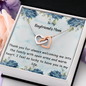 To My Boyfriend's Mom -  Love Knot Necklace - Mother's Day - Sharing Your Son