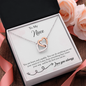 To My Niece From Aunt / Uncle- EID Gift - Interlocking Hearts Necklace, Personalized EID Gift For Niece, EID Gift For Young Woman
