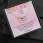 To My Mom - Interlocking Hearts Necklace