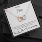 To My Niece From Aunt / Uncle- EID Gift - Interlocking Hearts Necklace, Personalized EID Gift For Niece, EID Gift For Young Woman