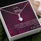 To My Wife - Personalized EID Gift - Allure Beauty Necklace, Islamic Jewelry for Women, Eid Present, Islamic Necklace, Islamic Gifts for Her