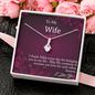 To My Wife - Personalized EID Gift - Allure Beauty Necklace, Islamic Jewelry for Women, Eid Present, Islamic Necklace, Islamic Gifts for Her