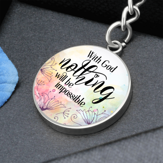 For Anyone - EID Gift - Graphic Circle Keychain - Father, Mother, Sister, Brother, Friend