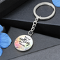 For Anyone - EID Gift - Graphic Circle Keychain - Father, Mother, Sister, Brother, Friend