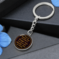 For Anyone - EID Gift - Graphic Circle Keychain - Father, Mother, Sister, Brother, Friend