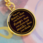 For Anyone - EID Gift - Graphic Circle Keychain - Father, Mother, Sister, Brother, Friend