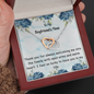 To My Boyfriend's Mom -  Love Knot Necklace - Mother's Day - Sharing Your Son