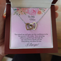 To My Mom - Interlocking Hearts Necklace
